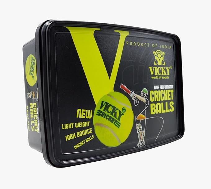 Vicky Cricket Tennis Balls (Pack of 6)